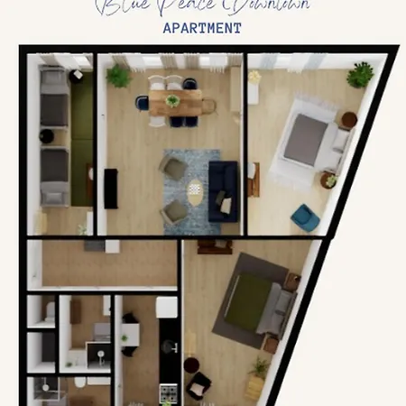 Blue Peace Downtown Apartmán